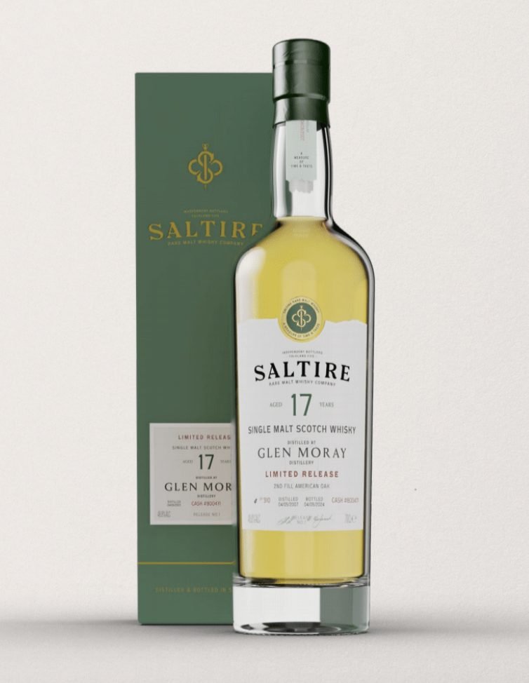 Saltire Rare Malt Release No.1 Glen Moray 17 years old single cask single malt scotch whisky
