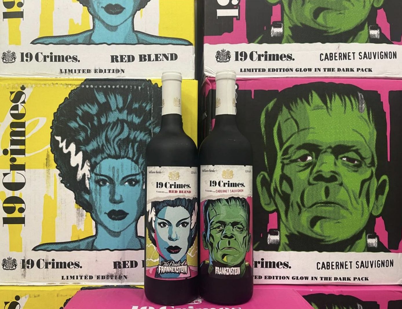 19 Crimes Frankenstein and Bride of Frankenstein edition Halloween