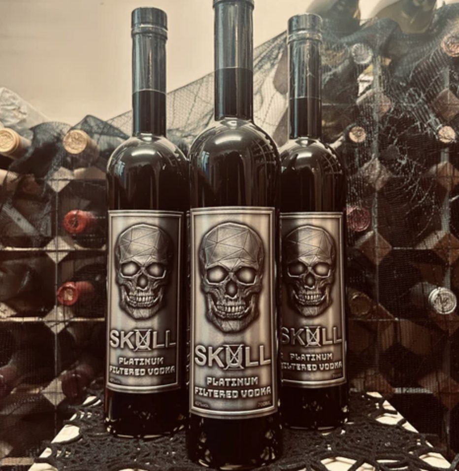 Skull X Platinum Filter Vodka Halloween