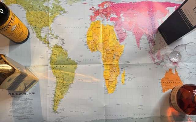 peter's world map whisky world