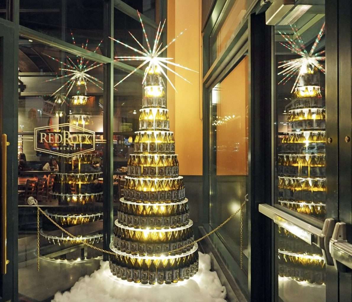 Red Rock Brewing Beer Christmas tree
