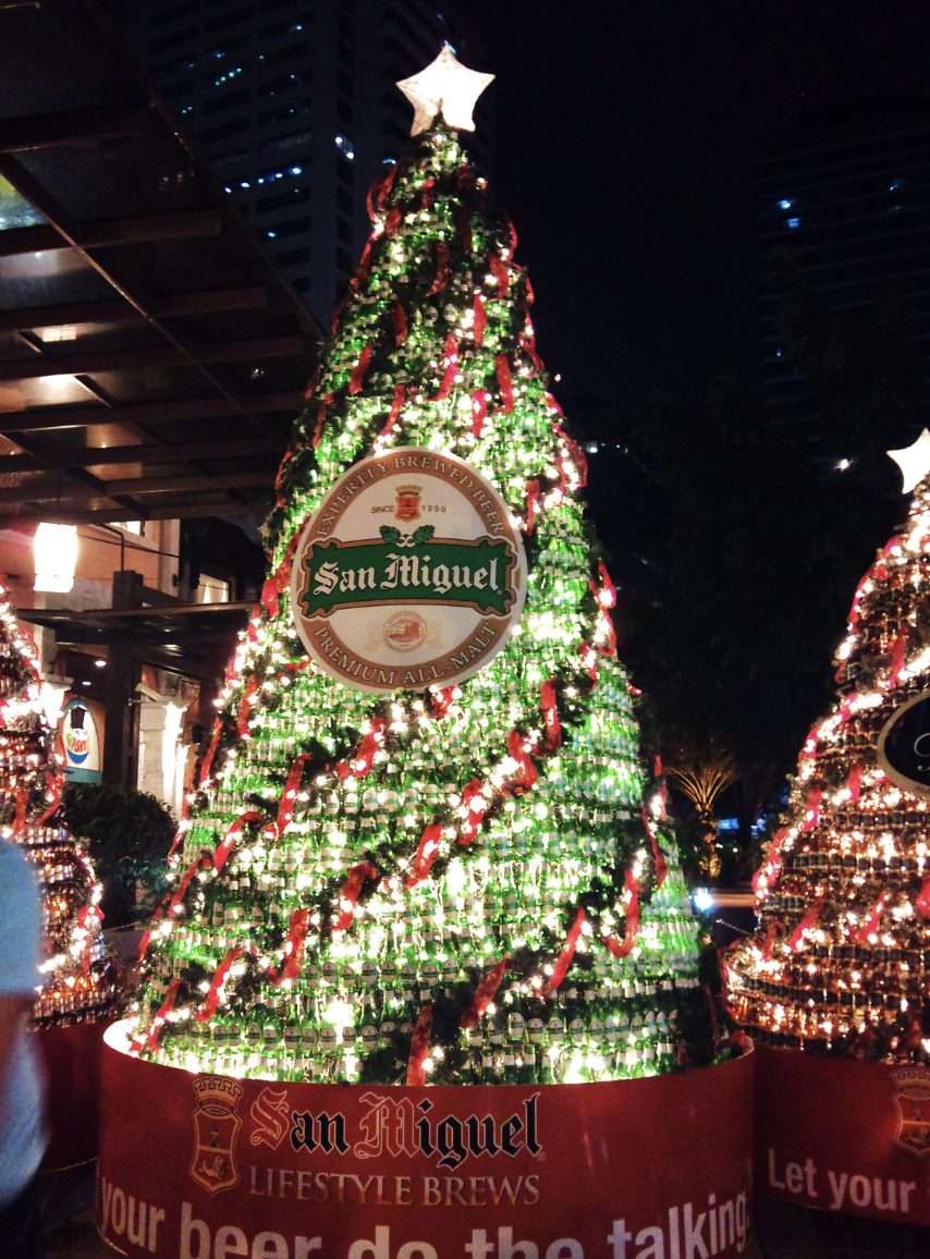 San Miguel Beer Christmas tree