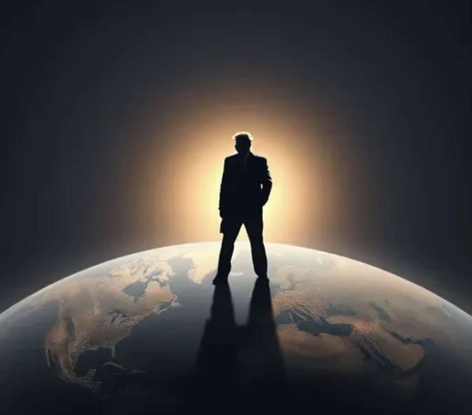 donald trump shadow over the world