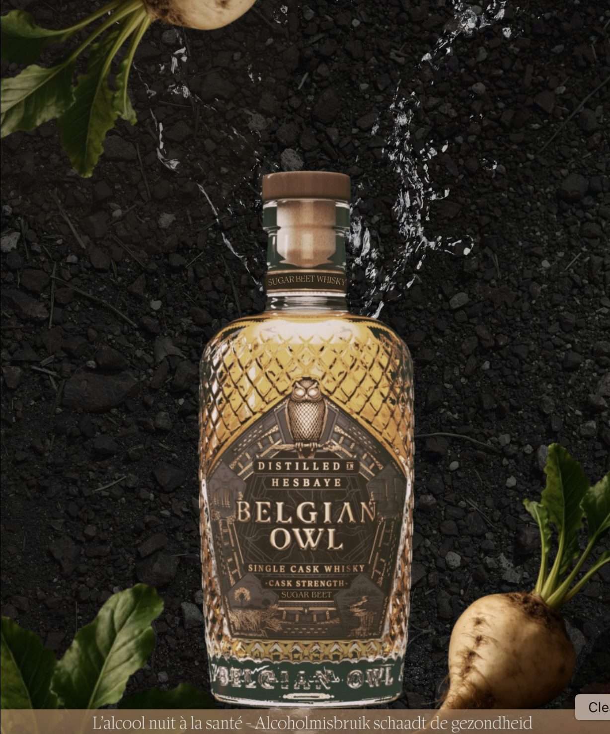 Belgium Owl whisky hesbaye beetroot april fools day 2025