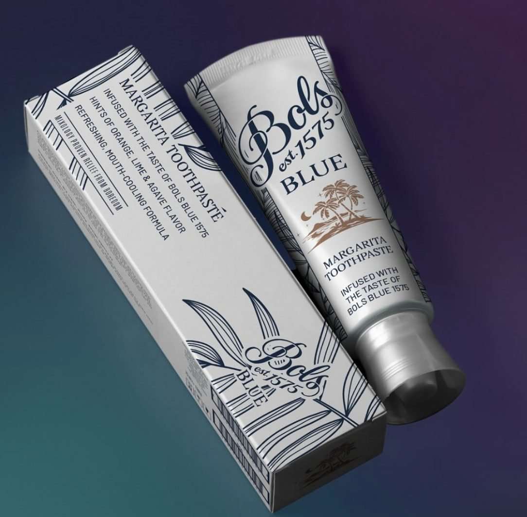 Bols Blue 1575 Margarita Toothpaste april fools day 2025