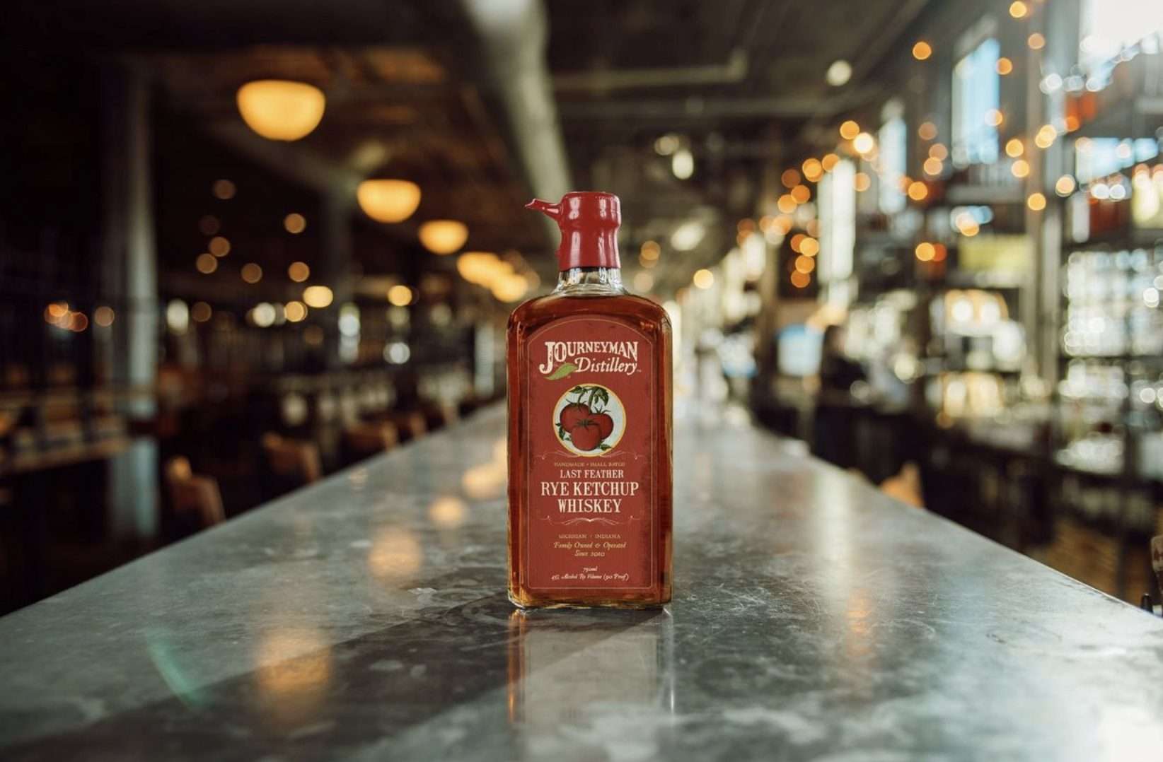 Last Feather Rye Ketchup Whiskey Journeyman Distillery april fools day 2025