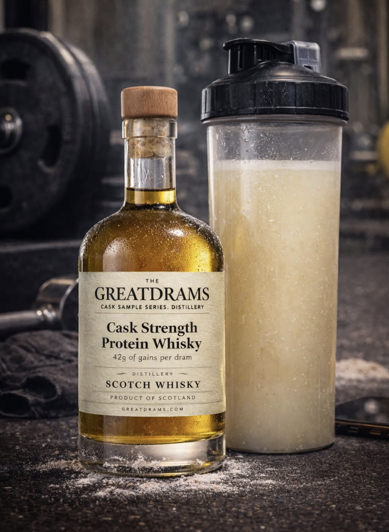 great drams protein whisky april fools