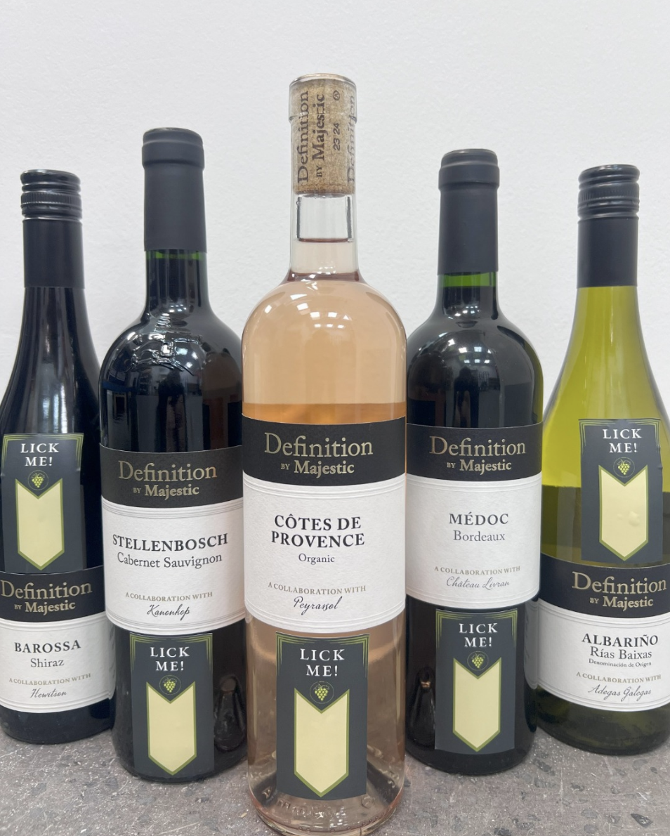 Majestic Wine is introducing Lickable Labels april fools