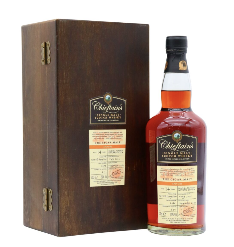 Chieftain's The Cigar Malt Single Cask #6175 Whisky 14yo 2006 Vintage