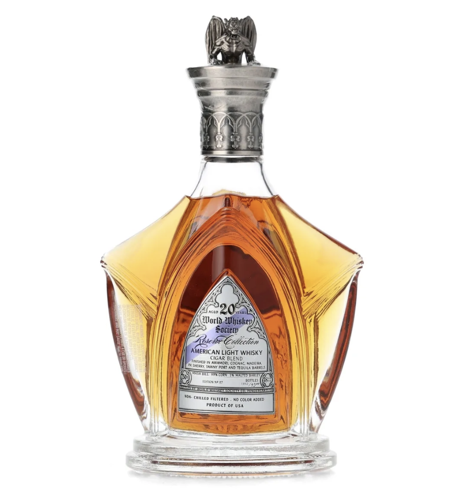 World Whiskey Society 20 Year 'Reserve Collection: Cigar Blend' American Light Whisky