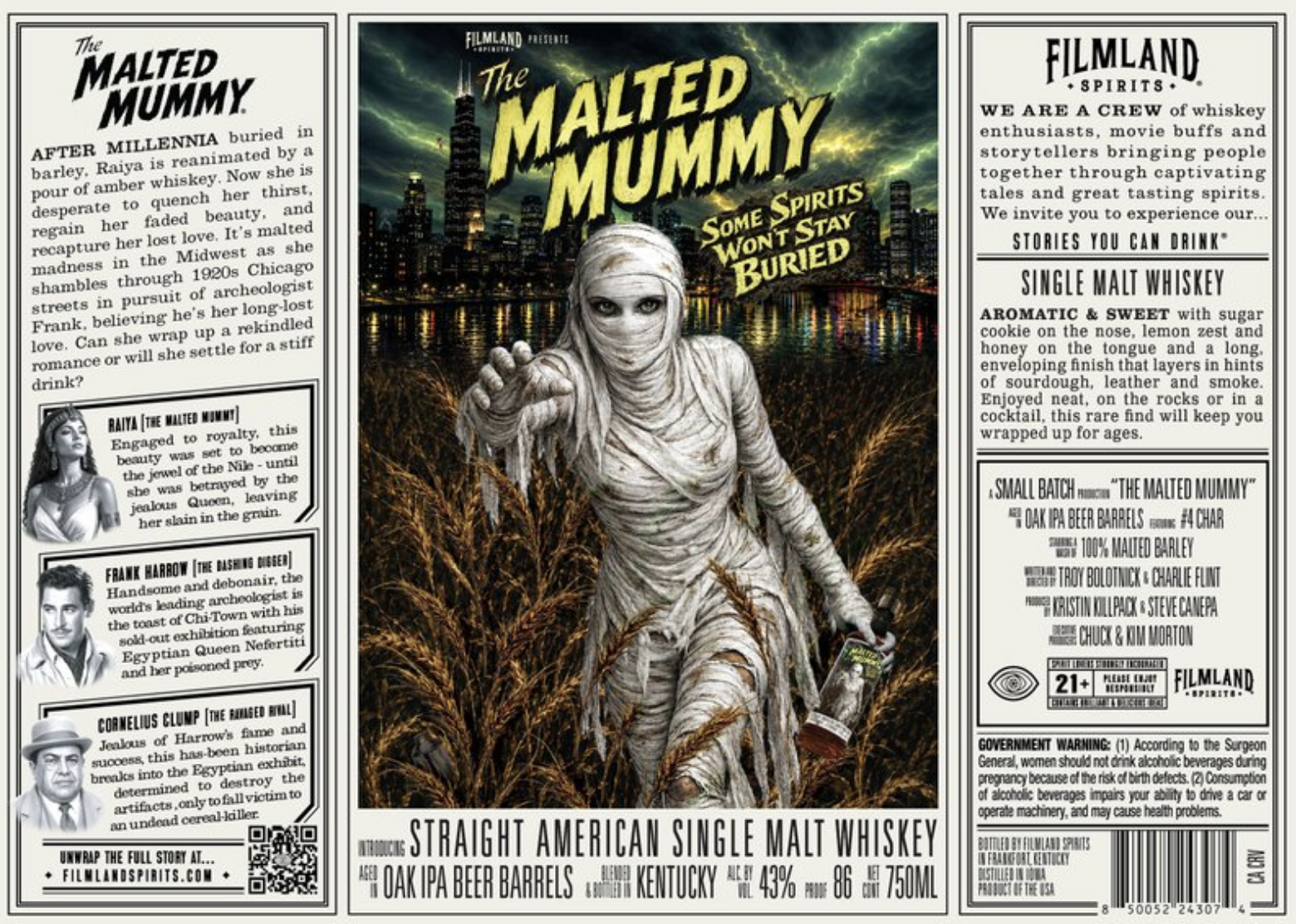 The Malted Mummy American Single Malt Whiskey