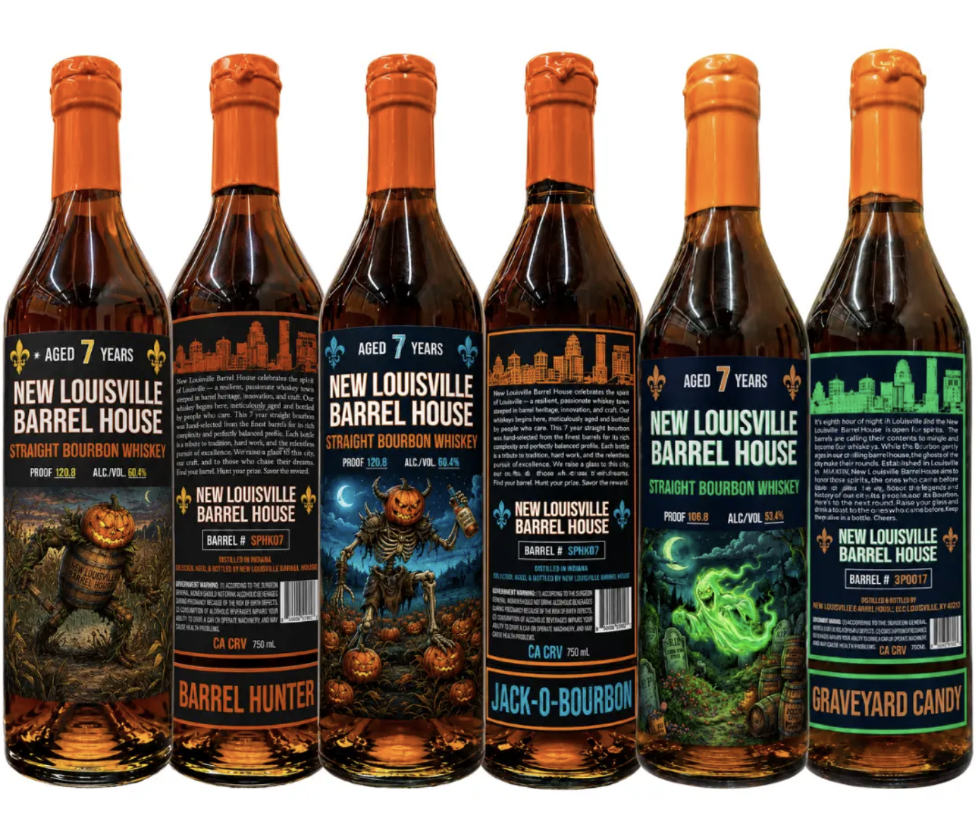 Jack-O-Bourbon, Graveyard Candy and Barrel Hunter - Louisville Barrel House Halloween Bourbon Trilogy